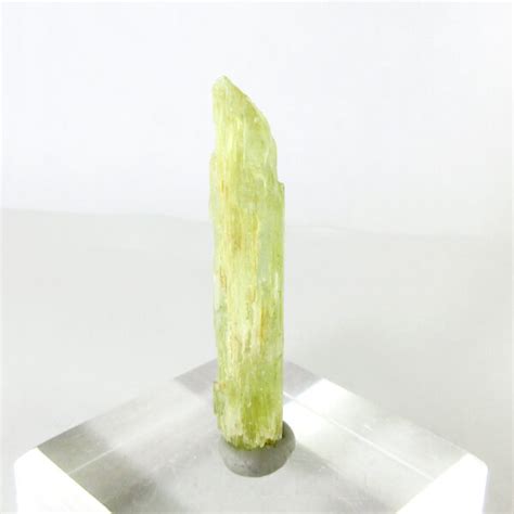 Golden Green Kunzite Folk Stone