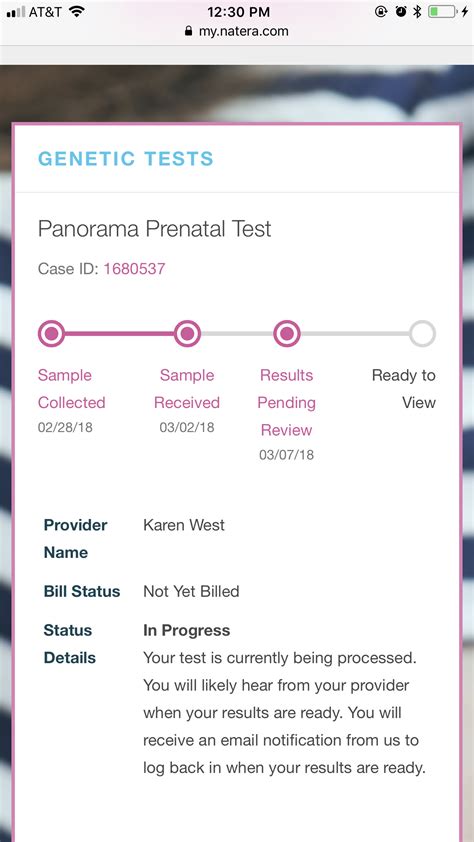 My.natera.com Portal