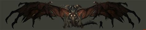 Darksiders Tiamat Bat Boss Concept Art