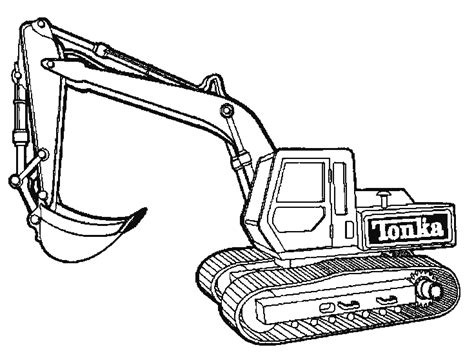 Coloriages Bulldozer Pelle Mécanique Transport Dessins à colorier