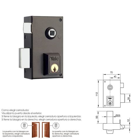 Cerradura Yale B Hp Izquierda Materiales Moris