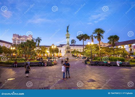 Plaza Grande in Old Town Quito, Ecuador Stock Photo - Image of center ...