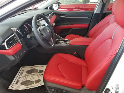 The Red Interior Of The 2018 Toyota Camry Xse Interior Ideas