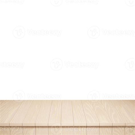 Wooden Table Foreground Wood Table Top Front View D Render Isolated