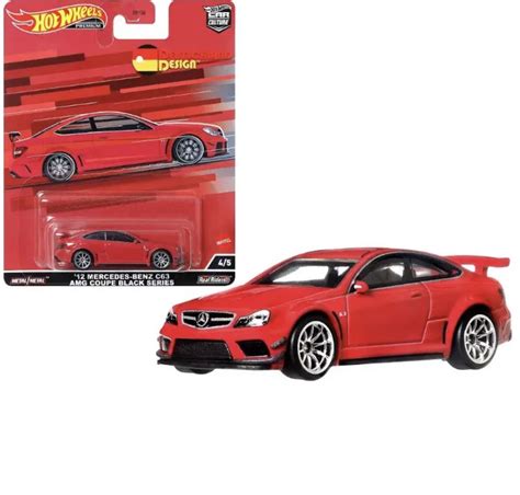 Машинка Hot Wheels Premium Car Culture 12 Mercedes Benz C63 AMG Coupe Black Series Хот Вилс