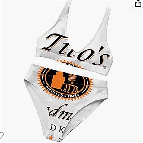 Swim New Crop Top High Waist Bikini Set X Titos Vodka Two Piece Swimsuit Poshmark