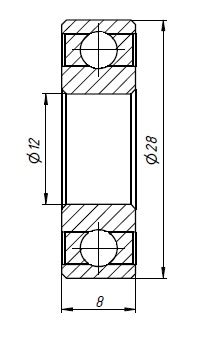 Подшипник H7001C-2RZ P5 - купить в интернет-магазине cnc-tehnologi.ru c ...