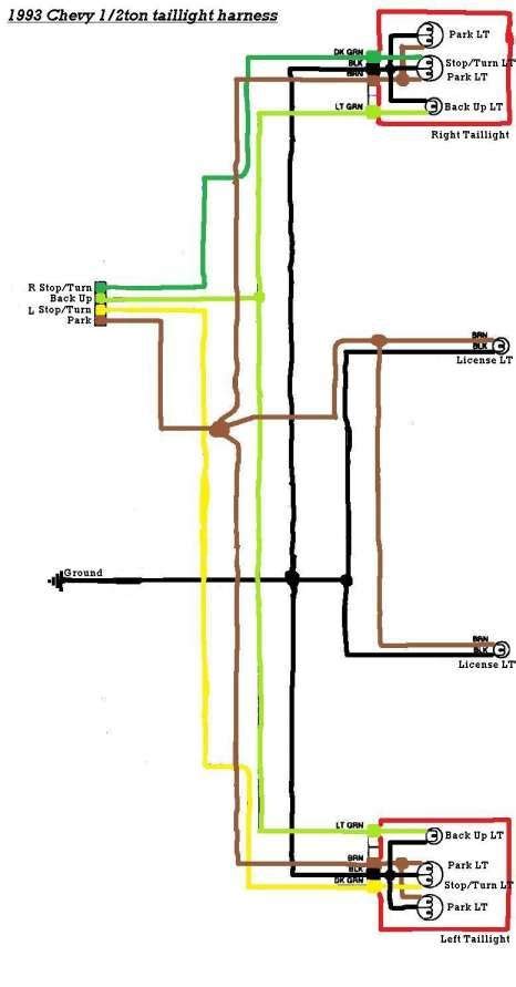 Diagram Chevy Truck Tail Light Wiring Color Code Ford Tail L