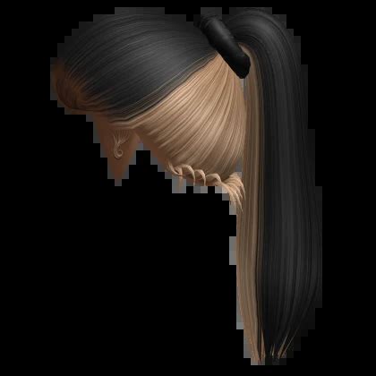 Blonde Skunk Striped Ponytail Roblox Item Rolimon S