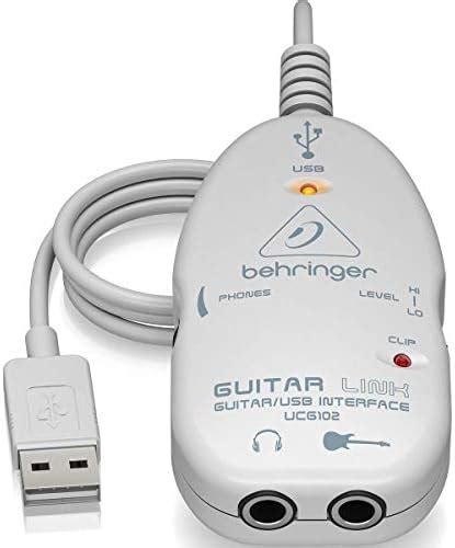 Behringer Ucg Guitar To Usb Interface For Monitor Personal Computer