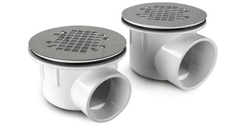 side outlet shower drain