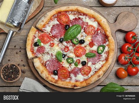 Delicious Pizza Diablo Image And Photo Free Trial Bigstock