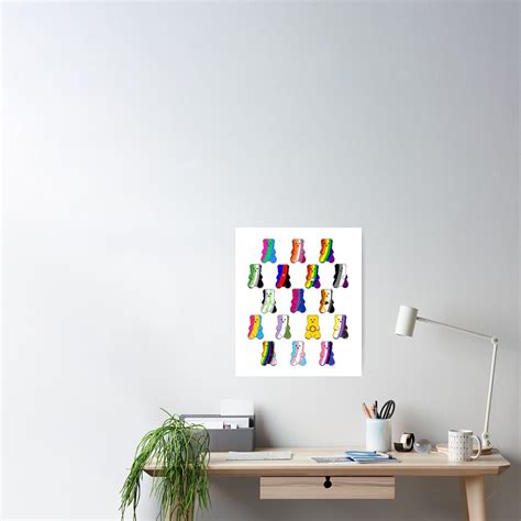 Gay Gummy Collection Poster For Sale By Lilbirddesigns Redbubble