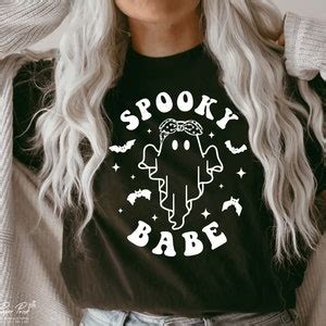 Spooky Babe Png Halloween Ghost Svg Spooky Vibes Cutfiles Spooky Season Svg Svg Dxf Png File