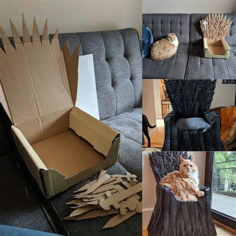 Diy Cat Bed The Iron Throne Heres How To Make It In Less Than 10