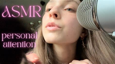 Asmr • Up Close Personal Attention 💗 Brushing You Mouth Sounds Hand