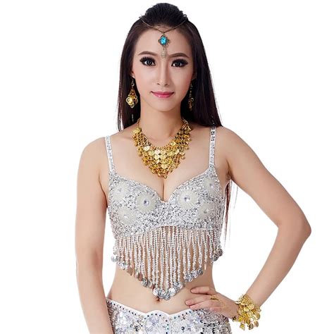 Aliexpress Buy New Arrival 1pc Sequin Tassels Belly Dance Bra Top