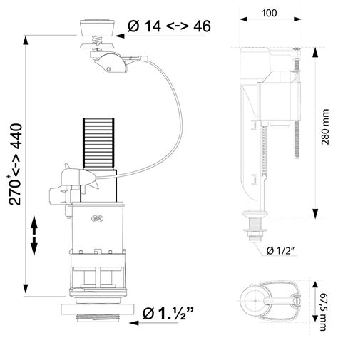 Md Jollyfill Bottom Inlet Top Flush Single Flush Cc Bibo Mechanism