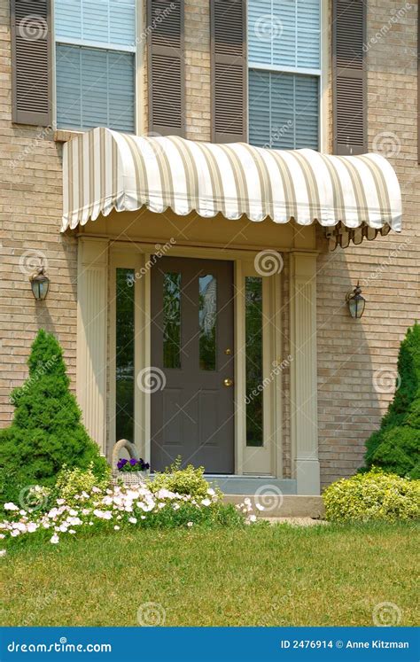 Front Door Awning Stock Photo Image Of Architecture Entrance 2476914