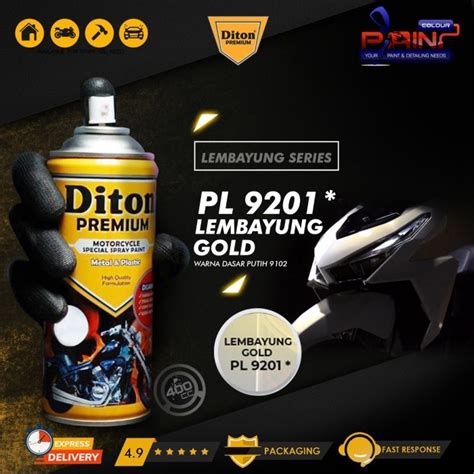 Jual DITON PREMIUM LEMBAYUNG GOLD 9201 Cat Semprot Pylox Samurai