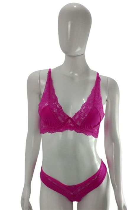 Conjunto de Lingerie Top Aro V e Calcinha Fio Dental Arzzani Moda Íntima