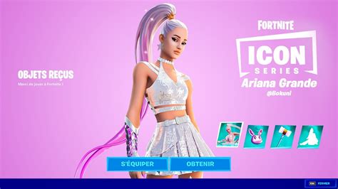 COMMENT OBTENIR LE SKIN ARIANA GRANDE SUR FORTNITE RÉCOMPENSES