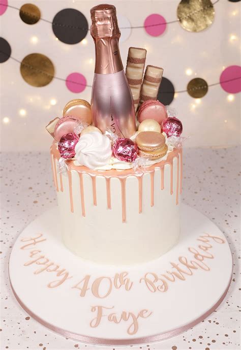 Rose Gold 40th Birthday Cake - Cakey Goodness | 40th birthday cakes ...