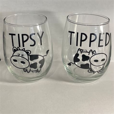 Tipsy Cow Svg Etsy