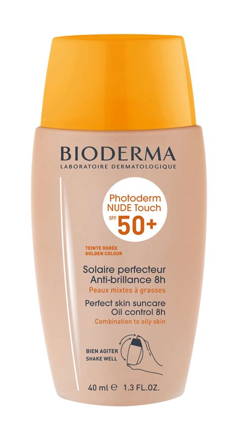 BIODERMA PHOTODERM NUDE TOUCH MINERAL GOLDEN SPF50 Слънцезащитен флуид