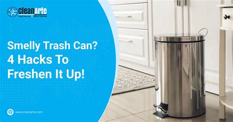 how to clean a smelly trash can