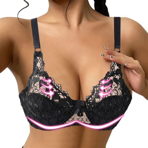 Dondpo Plus Size Lingerie Bras For Women Women Sexy Lace Bra Thorn Plus Size Underwear Bra