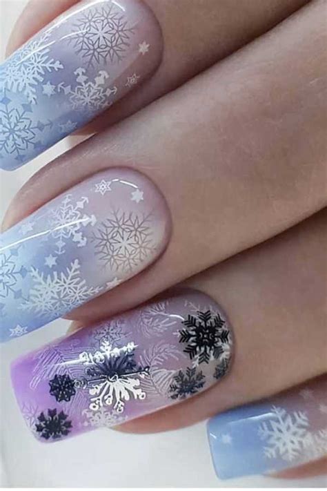 snowflake nails  breathtaking designs   perfect winter