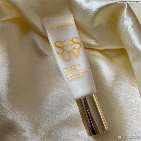 База под макияж Clarins SOS Primer UV - «Спасаемся от летнего солнца с ...
