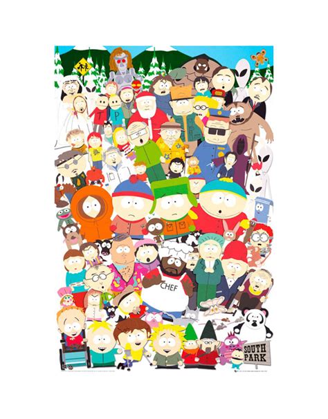 South Park - Cast Poster 24" x 36" - Mushroom New Orleans