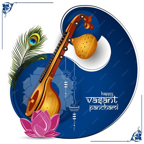 premium vector happy vasant panchami background vector