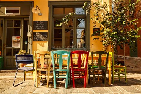 JUNE 2017 NAFFPLIO GREECE Traditional Cozy Greek Street View In