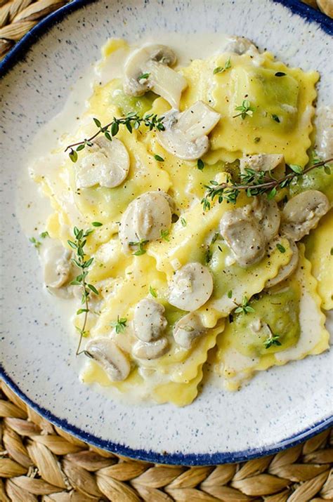 Ravioli with Mushroom Sauce | Living Lou