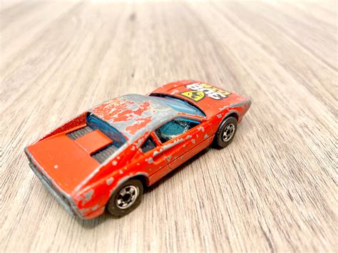 Vintage Hot Wheels Ferrari Gtb Red Race Bait Etsy