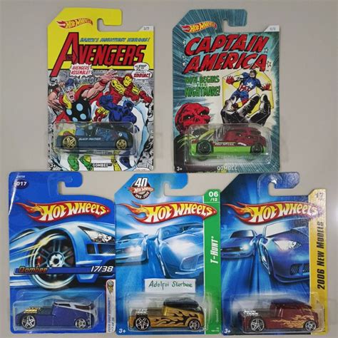 Jual Hotwheels Hot Wheels Qombee Edisi Avengers Black Panther Captain America Red Skull 2006