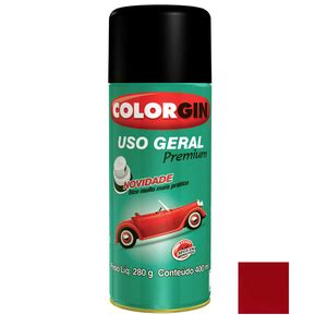 Tinta Spray Brilhante Uso Geral Premium Vermelho 400ml Colorgin Leroy