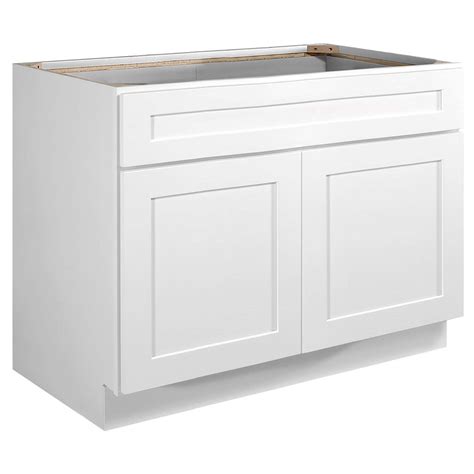 Brookings Sink Base Cabinet White 42 Inch Wide | Kitchen | Today's