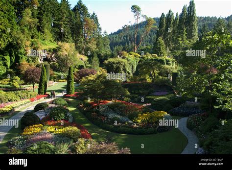 Canada British Columbia Vancouver Island Near Victoria Butchart