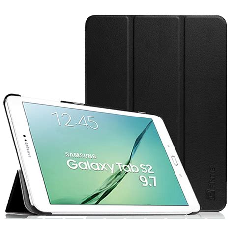 Чехол для Samsung Galaxy Tab S2 9.7" черный полиуретановый