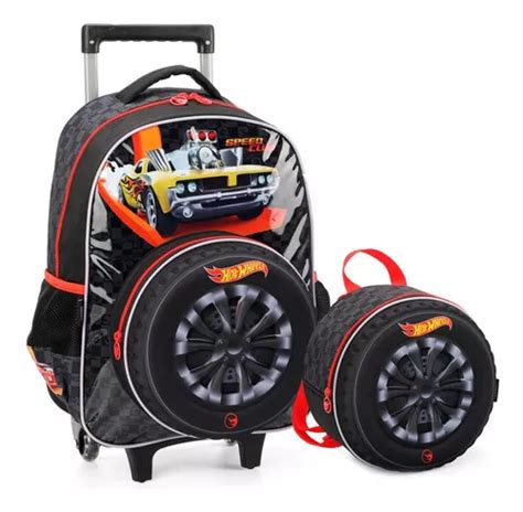 Mochila De Rodinha Lancheira Hot Wheels Speed Club Pt MercadoLibre
