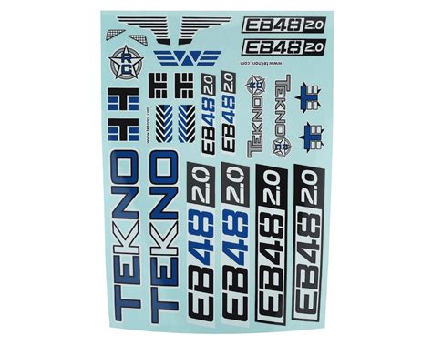 Tekno Rc Eb48 20 Decal Sheet Dynamic Performance Rc
