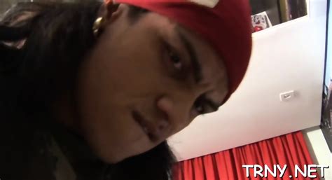 Sinful Brunette Tgirl Gets Banged Hard