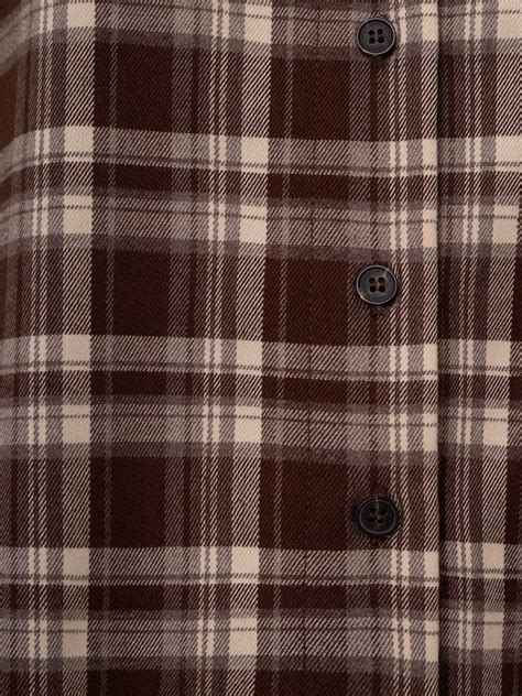 Клетчатая рубашка свободного кроя с вышивкой :: LICHI - Online fashion ...