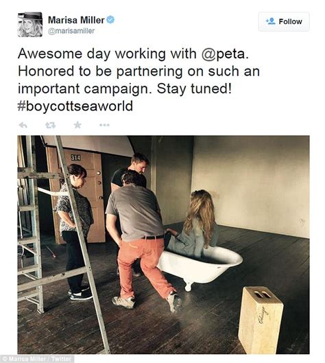Marisa Miller Nude To Support PETA S SeaWorldofHurt Campaign Daily