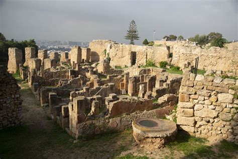 Side View Of The Ruins Of The Punic Quarter Of Carthage Punic