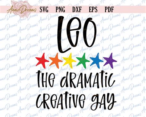 Gay Zodiac SVG LGBT Pride SVG Gay Leo Svg Gift For Gay Etsy